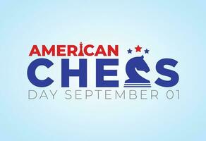American Chess Day. Chess Day creative vector, National Chess Day background vector