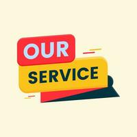 our service banner design vector