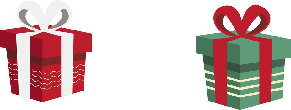 conjunto de cajas de regalo vector