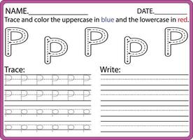 hand drawn tracing worksheets for kids pencontrol and handwriting practice vector