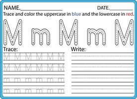 hand drawn tracing worksheets for kids pencontrol and handwriting practice vector