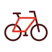 Bicycle Glyph Two Color Icon For Personal And Commercial Use. vector