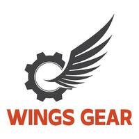 Logo design illustration of gear vector