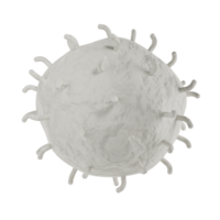 White blood cell 3d realistic icon analysis. Leukocytes medical illustration isolated transparent png