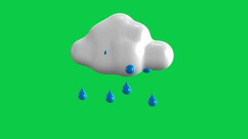 Regen Wolke Animation video
