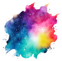 yttre Plats bläck stänk vattenfärg bakgrund ai generativ png