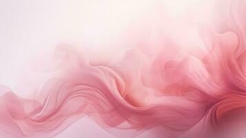 Generative AI, Flowing light pink, viva magenta smoke with splashes. Soft fluid banner, spring female mood, 3D effect, modern macro realistic abstract background illustration, ink in water effect. photo