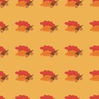 Pattern with acorn. Hello autumn. Elements on the autumn theme. vector