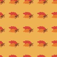 Pattern with acorn. Hello autumn. Elements on the autumn theme. vector