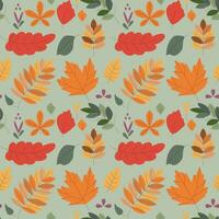 Pattern with leaves. Hello autumn. Elements on the autumn theme. vector