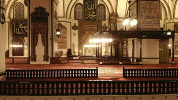Innere von Welt die meisten schön Riese historisch großartig Moschee video