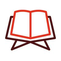 Holy Book Glyph Two Color Icon For Personal And Commercial Use. vector