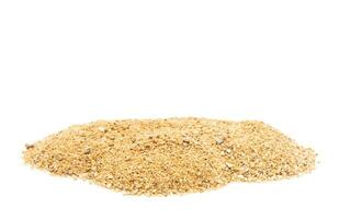 pile of sand rough and fine concept abstract desert beach hill mountain land path isolated on white background photo