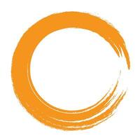 Enso zen stroke circle japanese brush symbol vector illustration.