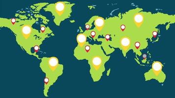 growth World Population motion animation Video