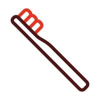 Toothbrush Glyph Two Color Icon For Personal And Commercial Use. vector