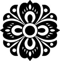 Mandala, Minimalist and Simple Silhouette - Vector illustration