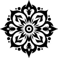 Mandala, Minimalist and Simple Silhouette - Vector illustration