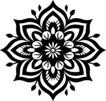 Mandala, Minimalist and Simple Silhouette - Vector illustration