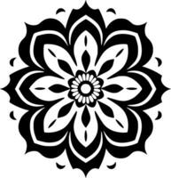 Mandala, Minimalist and Simple Silhouette - Vector illustration