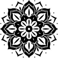 Mandala - Minimalist and Flat Logo - Vector illustration