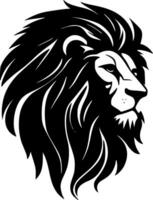 Lion, Black and White Vector illustration