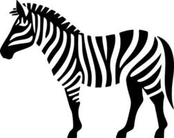 Zebra, Minimalist and Simple Silhouette - Vector illustration