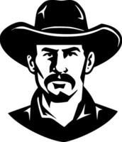 Western, Black and White Vector illustration