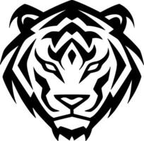 Tigre - minimalista y plano logo - vector ilustración