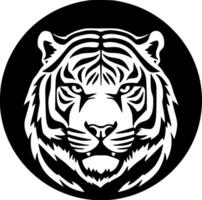 Tigre - minimalista y plano logo - vector ilustración