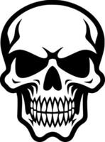Skull, Minimalist and Simple Silhouette - Vector illustration