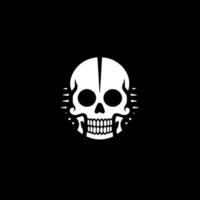 Skull - Black and White Isolated Icon - Vector illustration