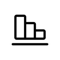 Simple loss icon. The icon can be used for websites, print templates, presentation templates, illustrations, etc vector