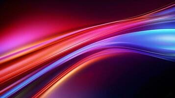 a colorful abstract background with a blue and red light ai generated photo