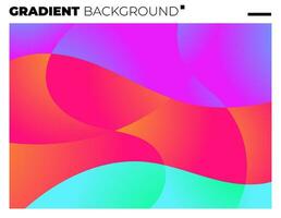 Gradient Smooth and Vibrant Color Background for Cover, Poster, Magazine, Book. vector