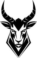 Goat - Black and White Isolated Icon - Vector illustration