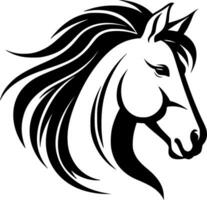 Horse, Minimalist and Simple Silhouette - Vector illustration