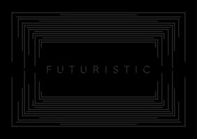 Dark futuristic linear frame abstract background vector