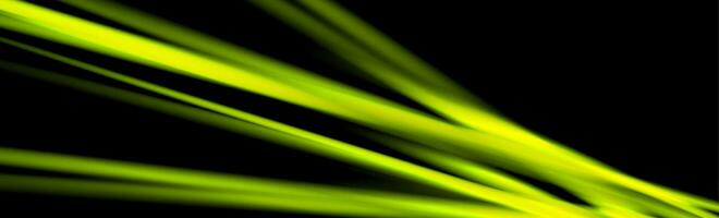 Bright green glowing shiny rays abstract background vector