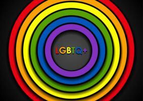 LGBTQ Pride Month abstract vector background