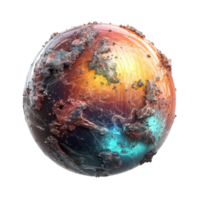 Generative AI, PNG alien fantasy beautiful planet