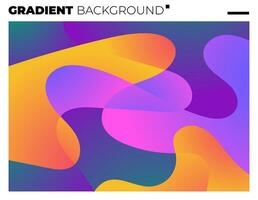 Gradient Smooth and Vibrant Color Background for Cover, Poster, Magazine, Book. vector