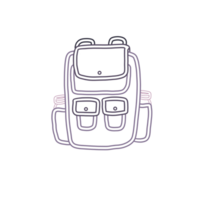 Purple Backpack for decor png