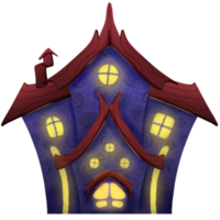 lila Halloween Villa png