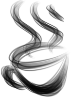 Smoked coffee cup png