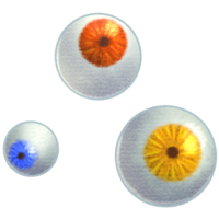 o y b globes oculaires png