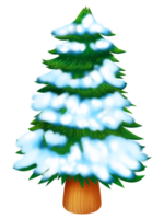 nieve Navidad árbol png