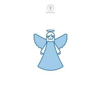 Angel icon symbol vector illustration isolated on white background