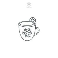 Hot Chocolate icon symbol vector illustration isolated on white background