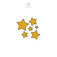 Star icon symbol vector illustration isolated on white background